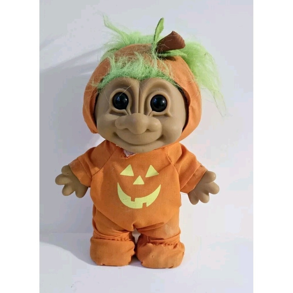 Vintage Russ troll doll pumpkin‎ costume 8"